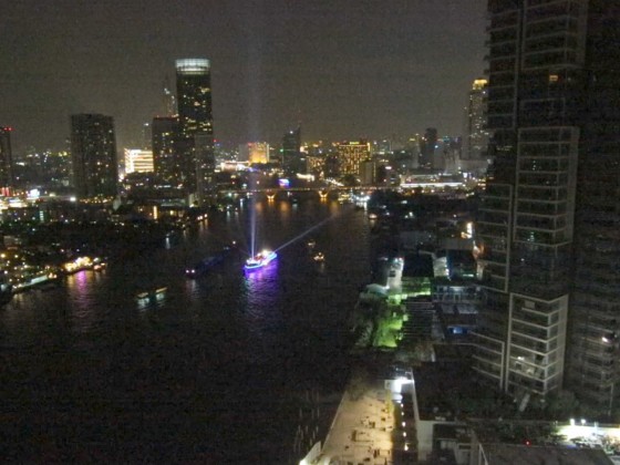 Blick auf den Chao Phraya in Bangkok