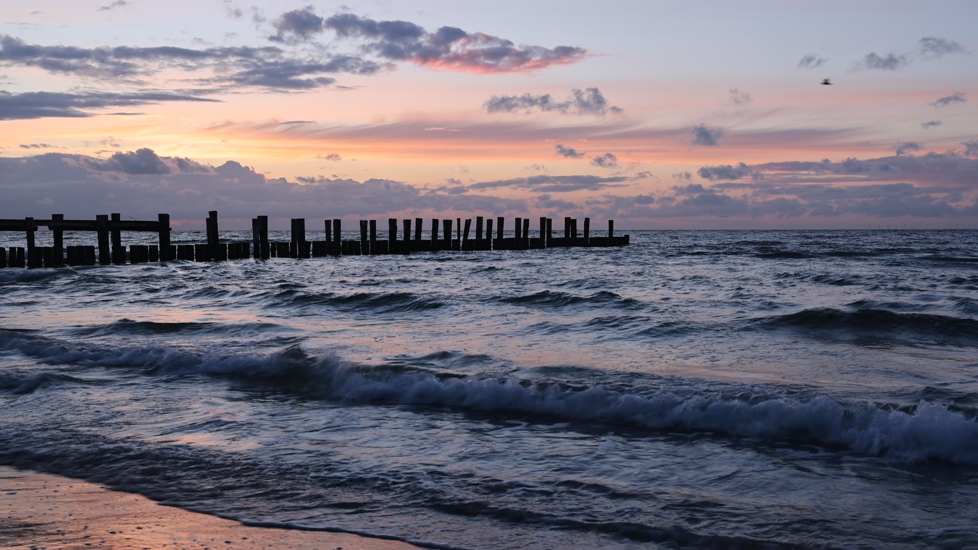 Strand von Zingst im Abendlicht